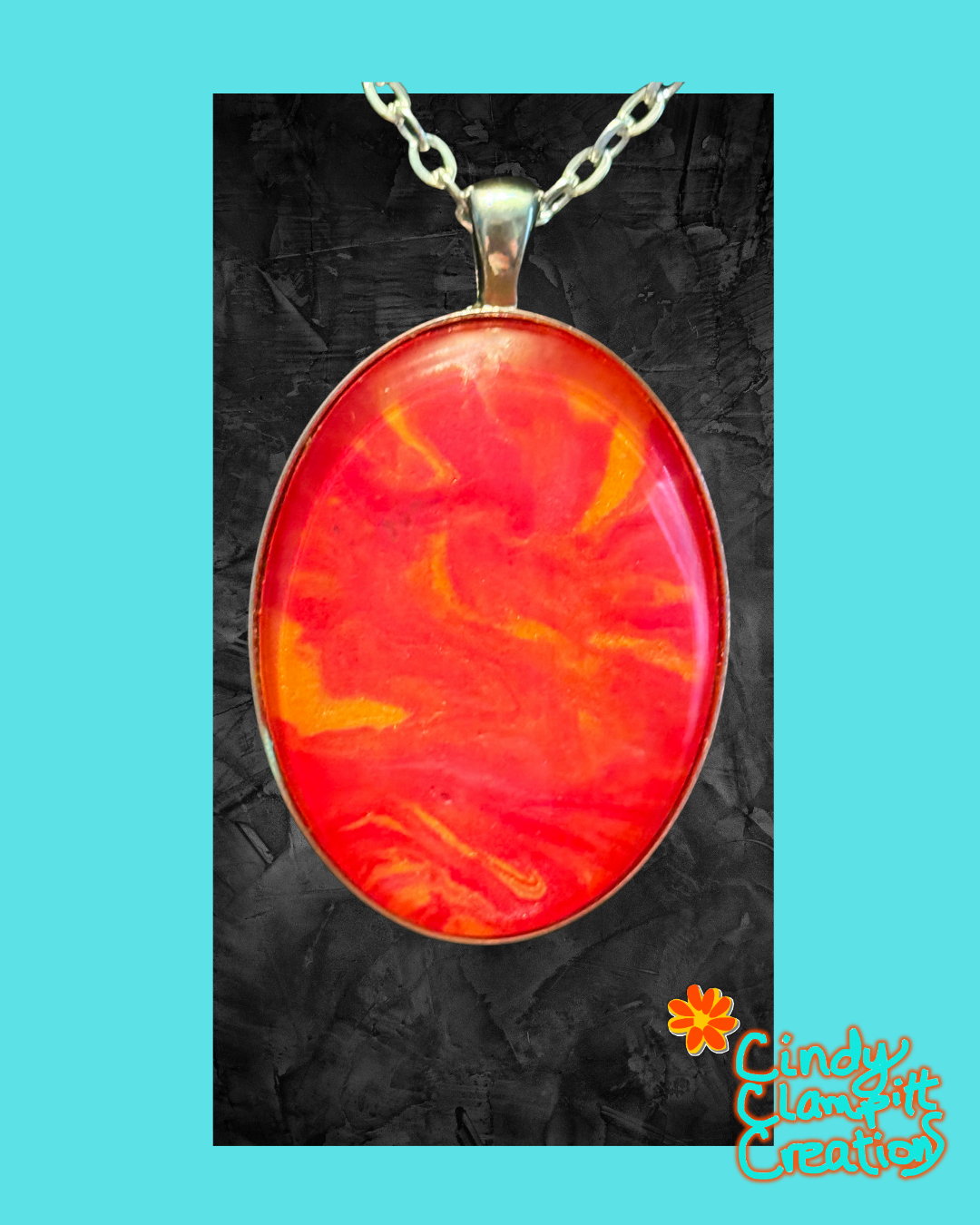 Red, Pink and Orange Necklace