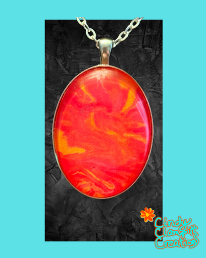 Red, Pink and Orange Necklace