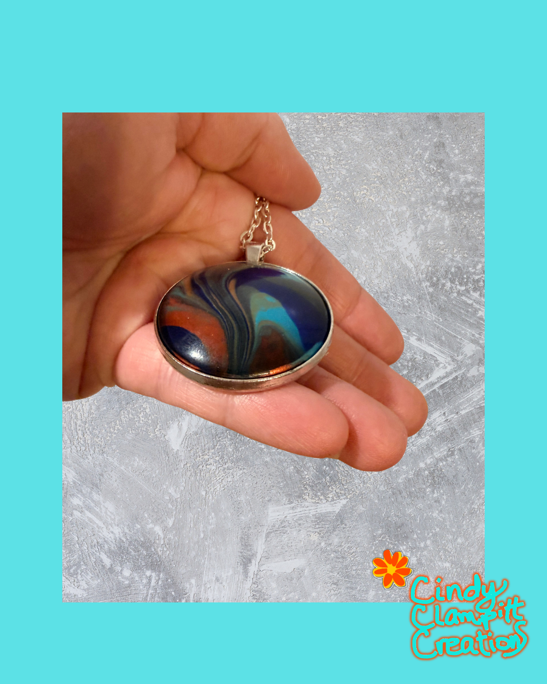 Dark Swirls Necklace