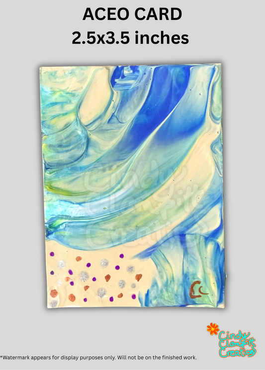 Mini Art - ACEO Card - Beachy Abstract II