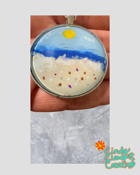Beach Scene Necklace