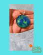 Blue and Green Swirl Necklace
