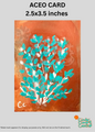 Mini Art - ACEO Card - Green Bush in Bronze