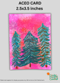 Mini Art - ACEO Card - Pink Skies