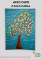 Mini Art - ACEO Card - Berry Tree