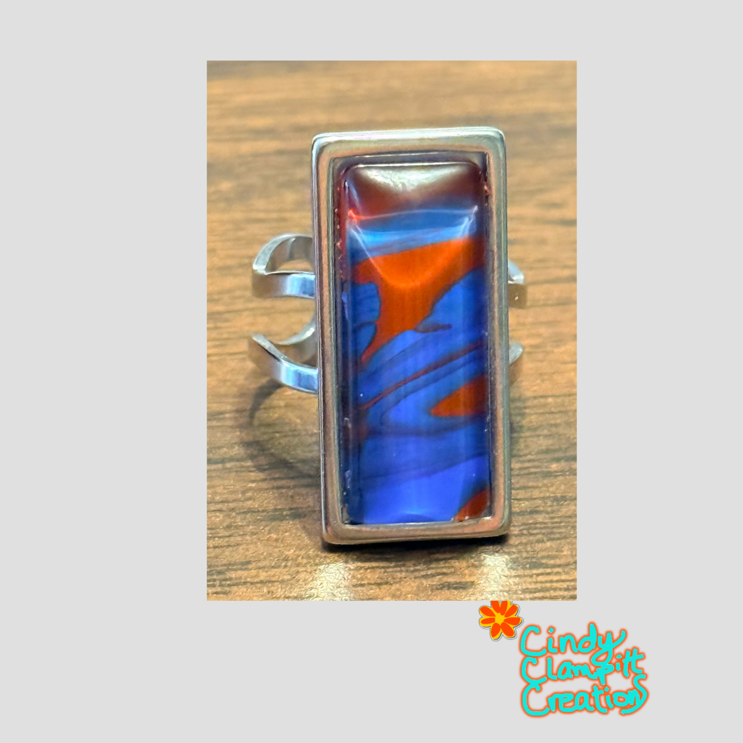 Ring – Cranberry & Cobalt