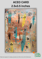 Mini Art - ACEO Card - Forest Abstract