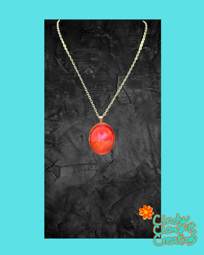 Fuchsia and Lilac necklace