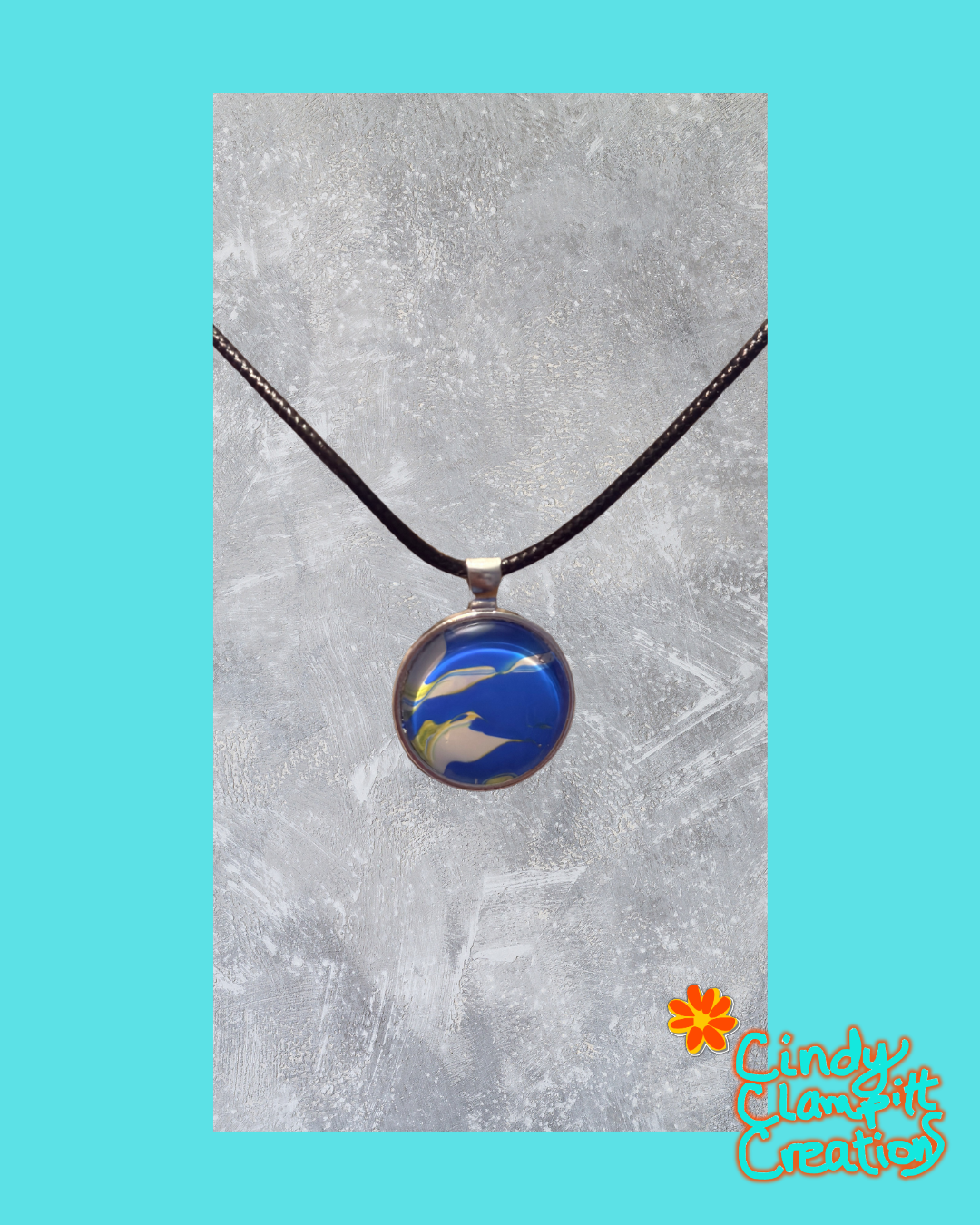 Blue and Sandy Necklace