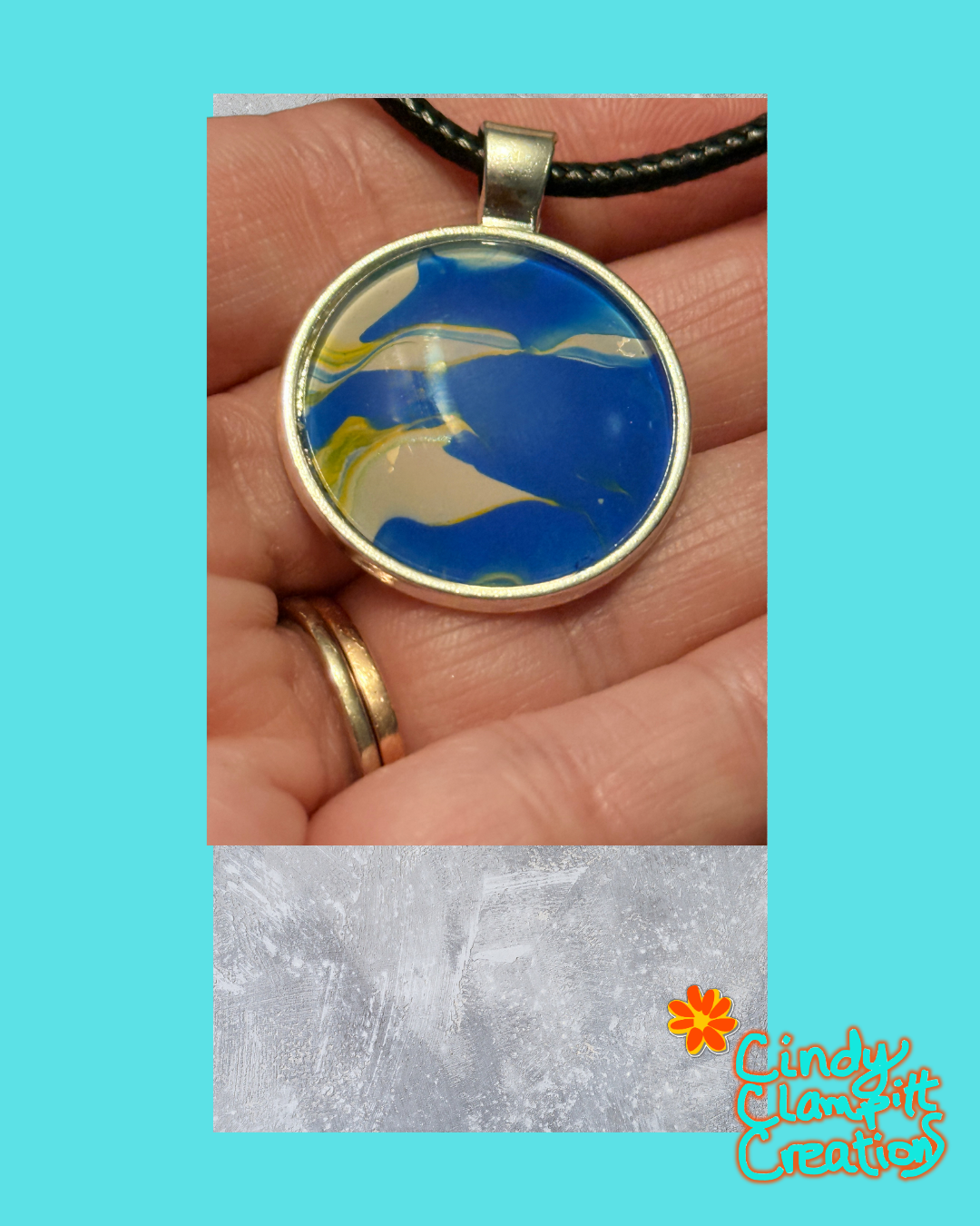 Blue and Sandy Necklace
