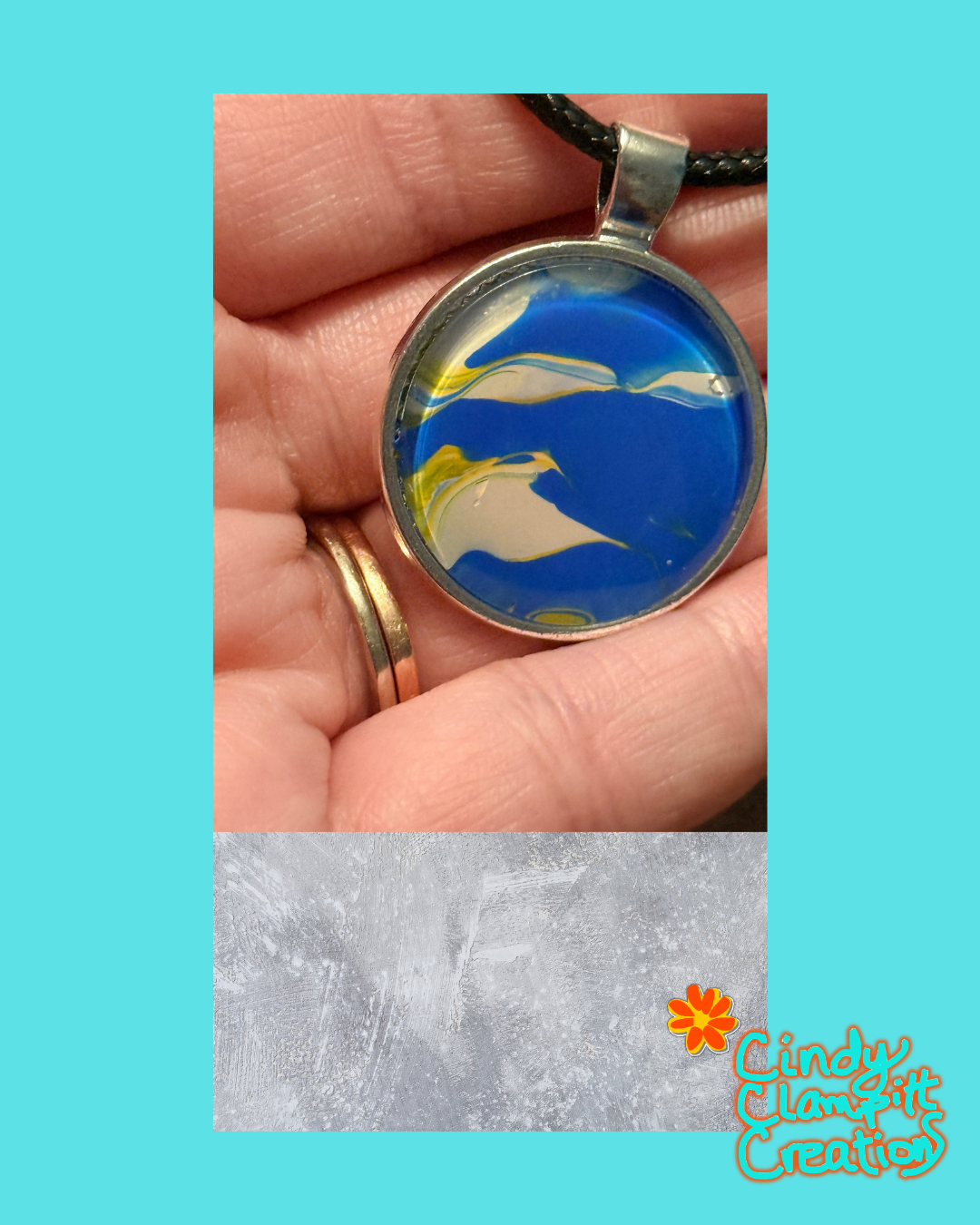 Blue and Sandy Necklace