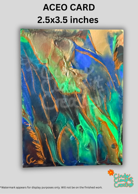 Mini Art - ACEO Card - Dark Abstract III