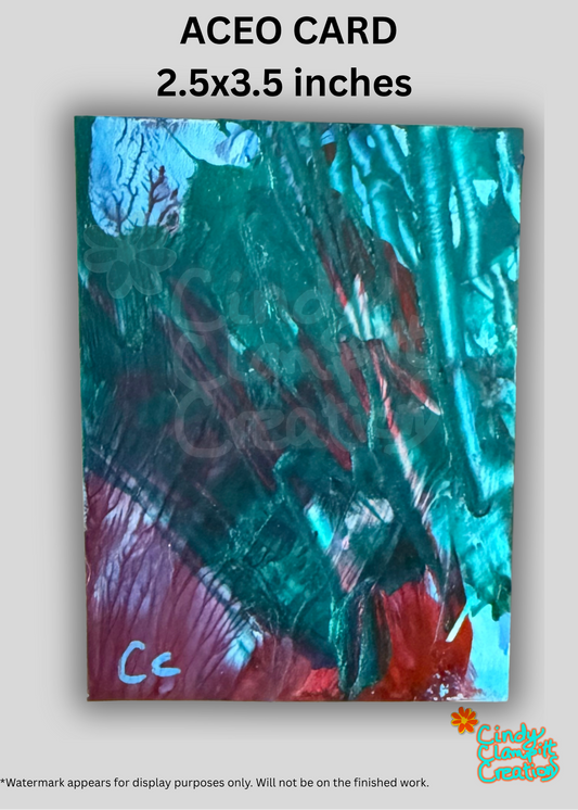 Mini Art - ACEO Card - Dark Abstract