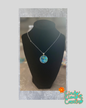 Ocean Swirl Necklace — Hand-Painted Wearable Art