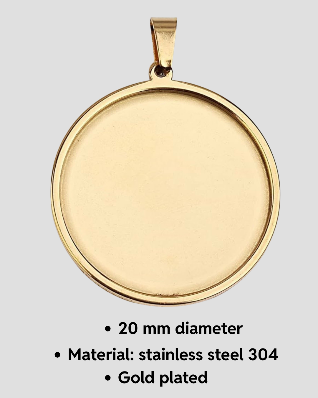 Gold-plated stainless steel chain, non-tarnish and hypoallergenic
