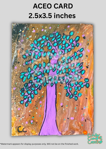ACEO Card – The Jewel Tree Original Painting