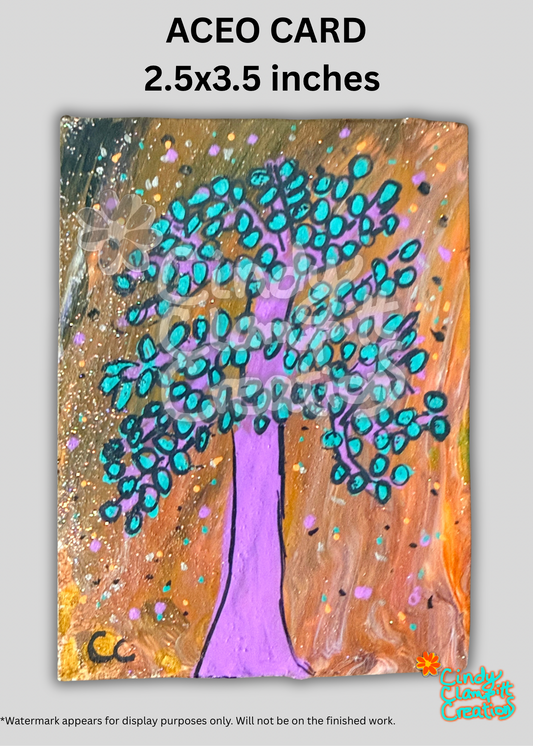 ACEO Card – The Jewel Tree Original Painting