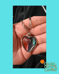 Deep Colors Heart Necklace