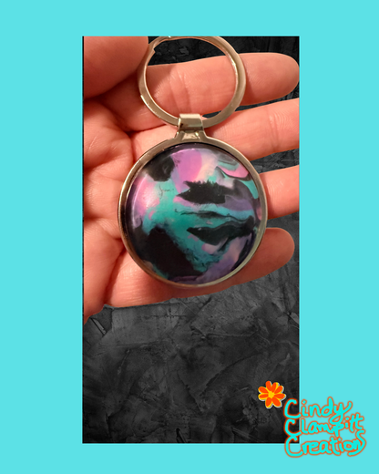 Black and Pink Keychain