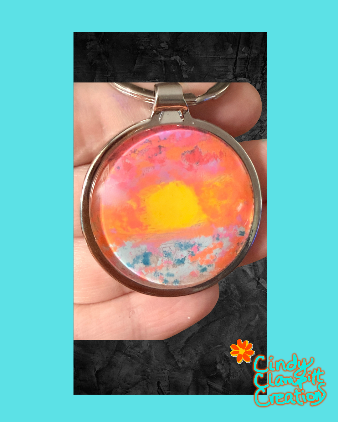 Sunset Keychain
