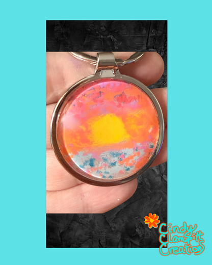 Sunset Keychain