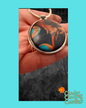 Dark Swirl Keychain