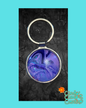 Purple and Blue Swirl Keychain