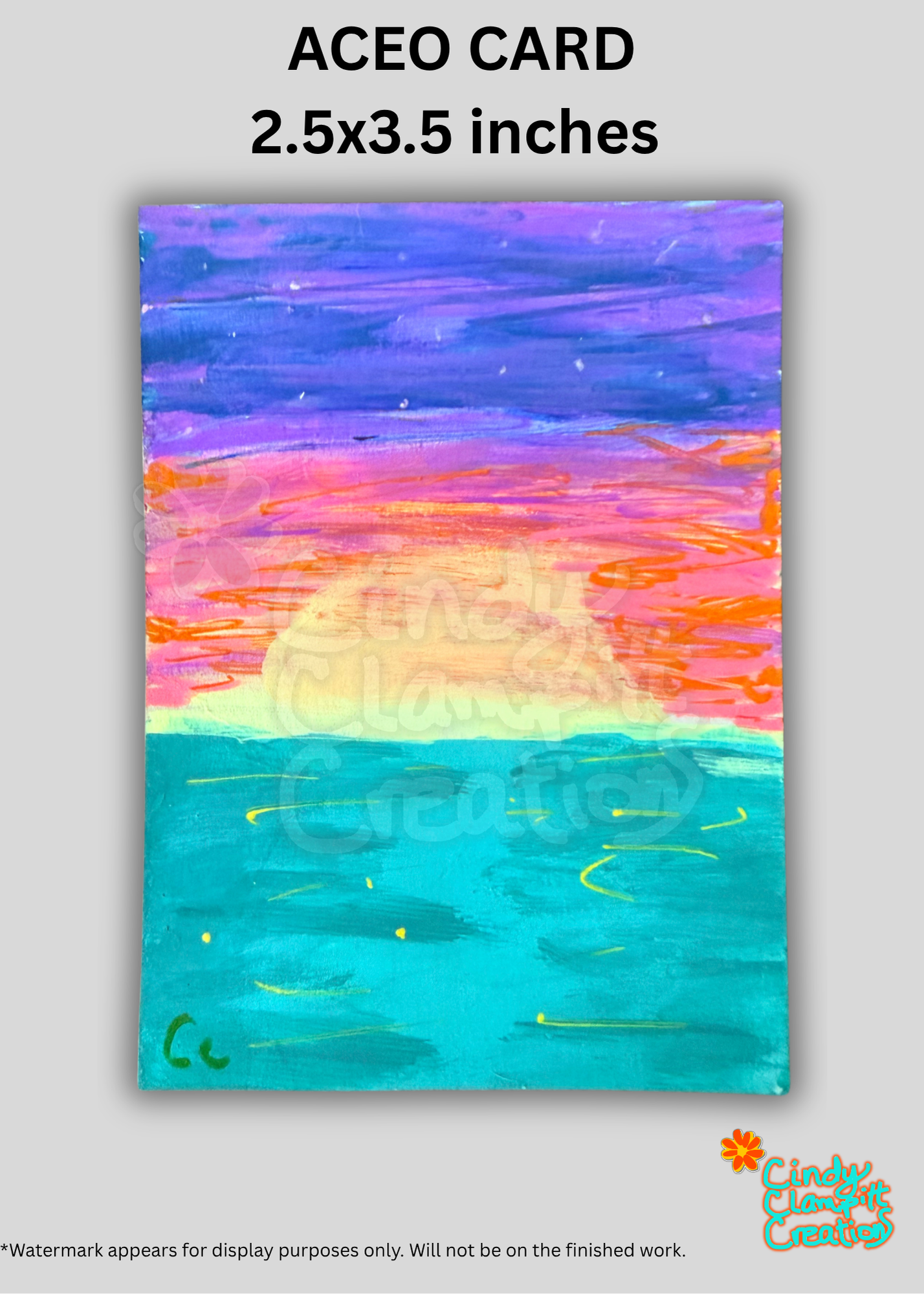Mini Art - ACEO Card - Sunrise