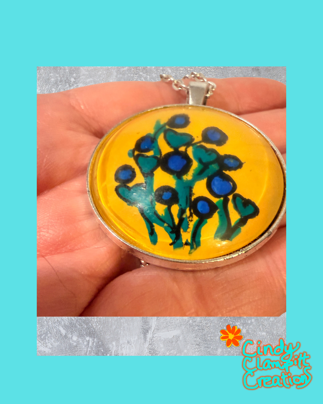 Blue Bloom Necklace