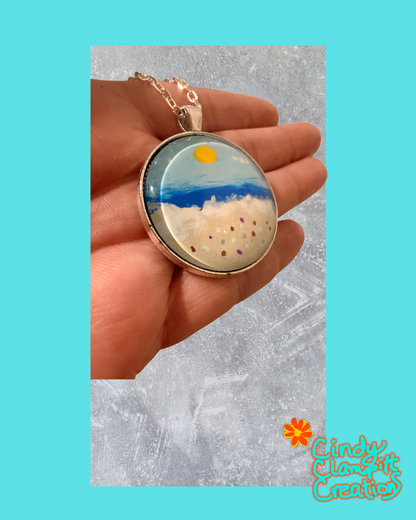 Beach Scene Necklace