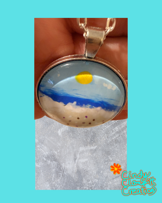 Beach Scene Necklace