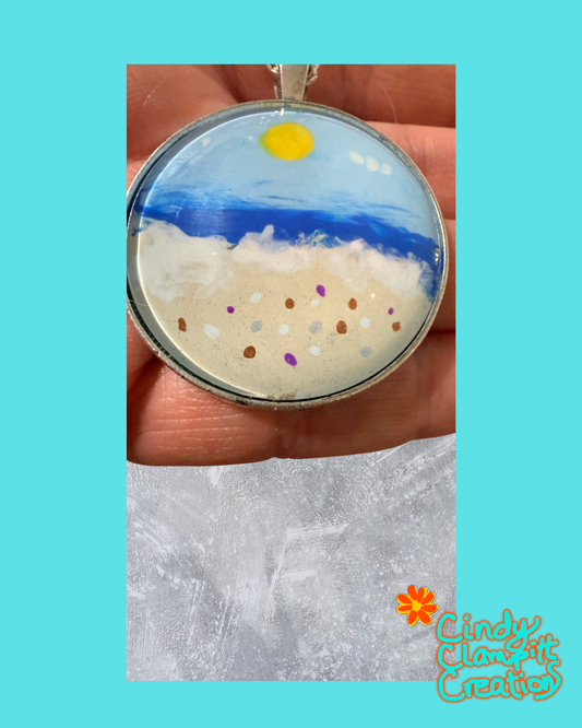Beach Scene Necklace