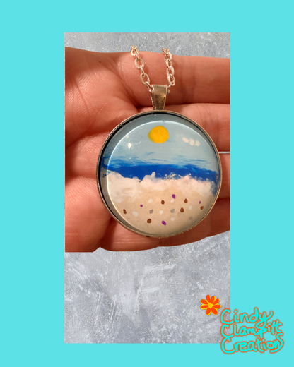 Beach Scene Necklace