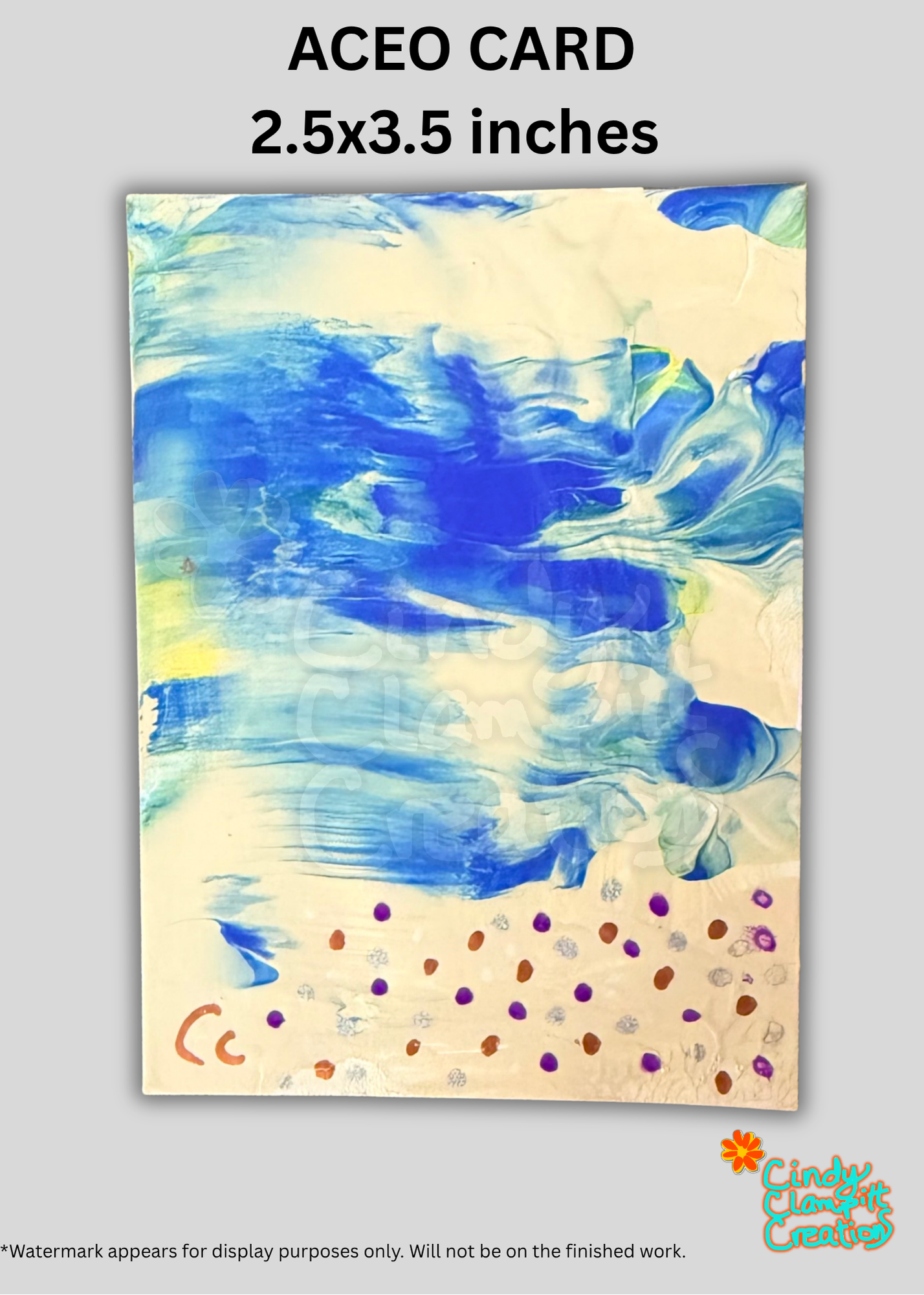 Mini Art - ACEO Card - Beachy Abstract I