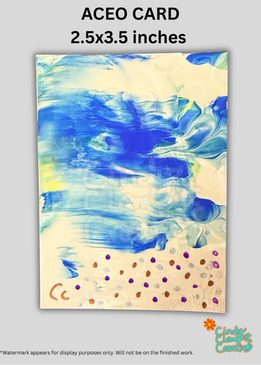 Mini Art - ACEO Card - Beachy Abstract I