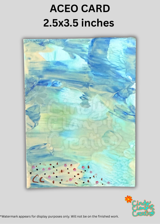 Mini Art - ACEO Card - Beachy Abstract III