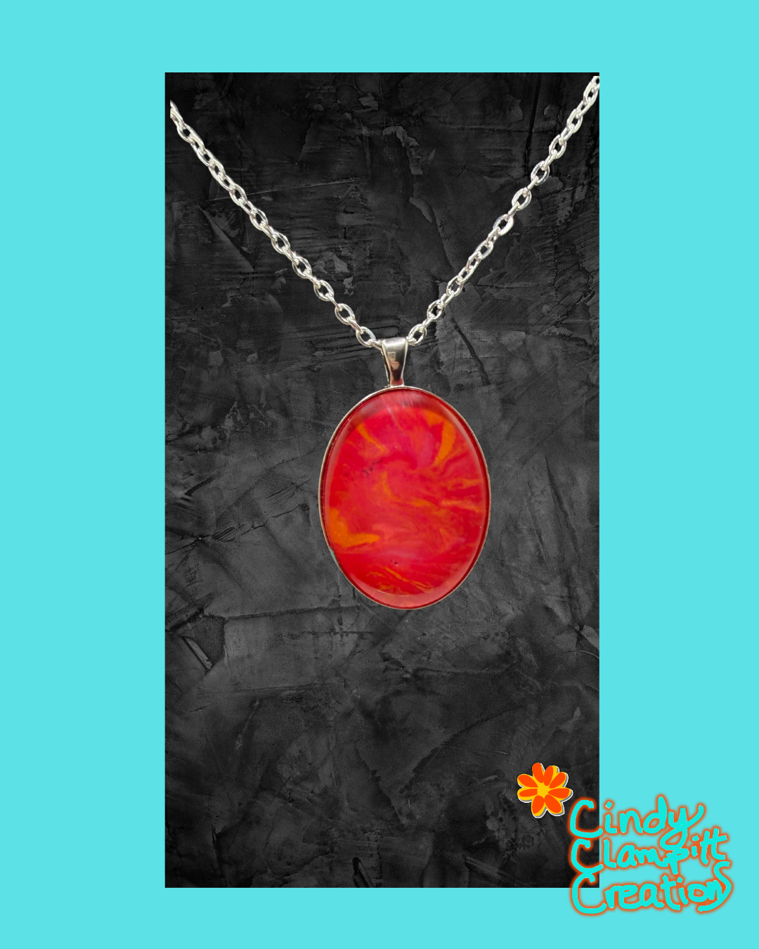 Red, Pink and Orange Necklace