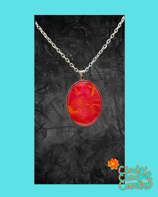 Red, Pink and Orange Necklace