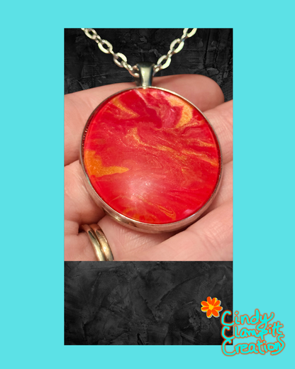 Red, Pink and Orange Necklace